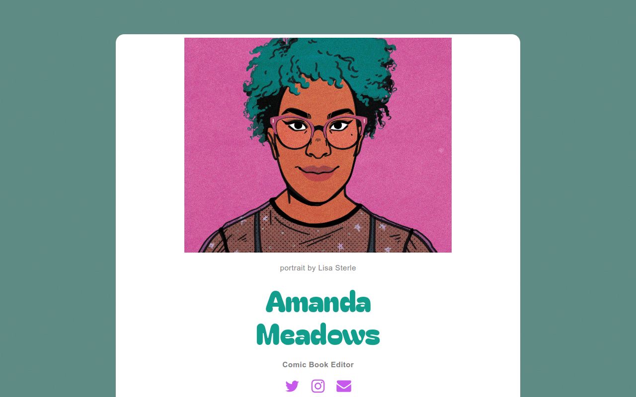 Amanda Meadows // comix editor